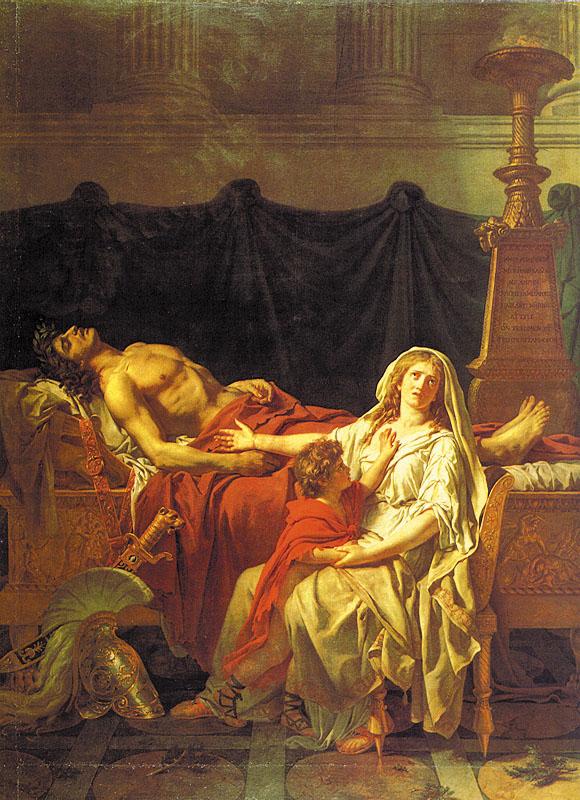 Jacques-Louis David Andromache Mourning Hector France oil painting art